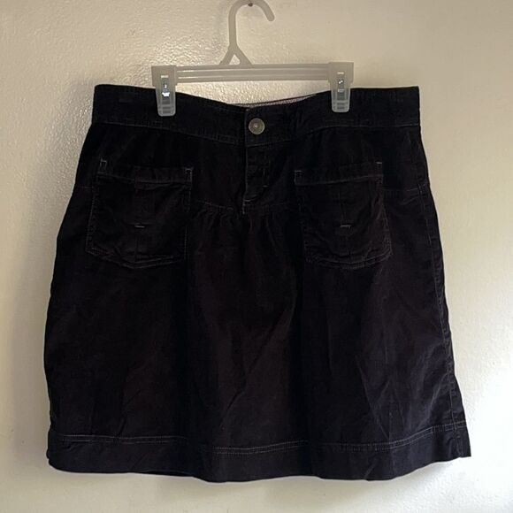 EXCELLENT CONDITION WOMEN’S SIZE 10 ATHLETA BLACK BRUSHED CORDUROY SKIRT - Picture 4 of 7